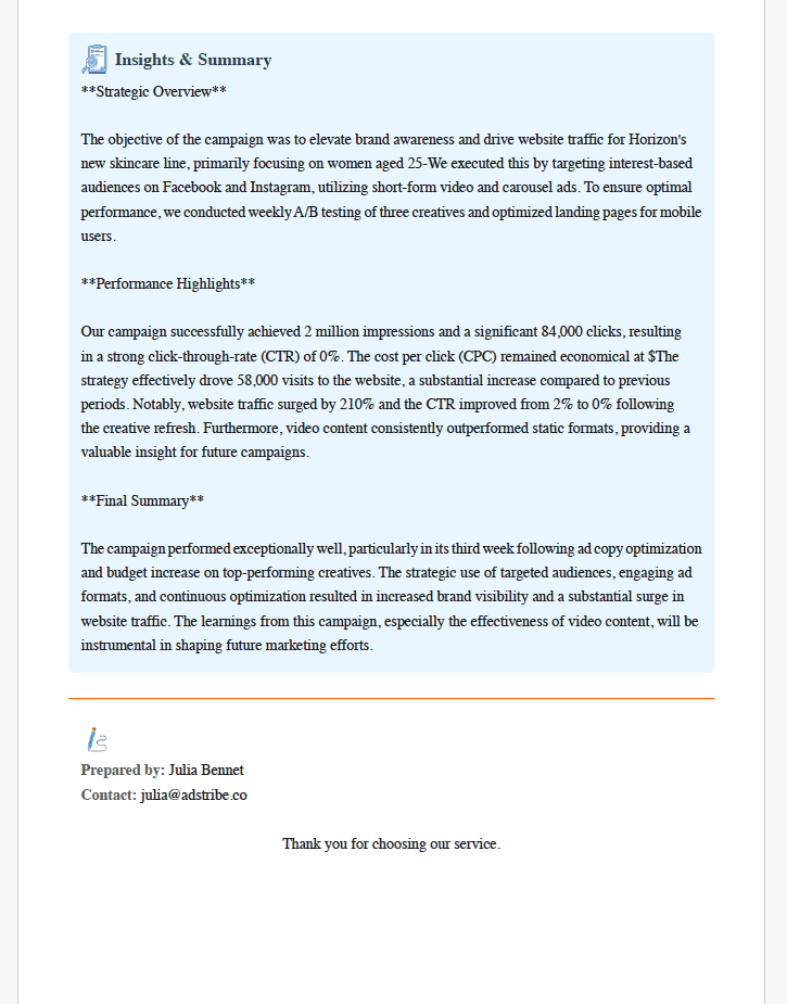 Report page 2